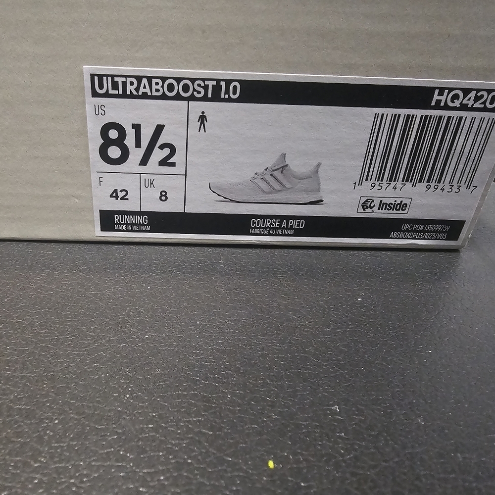 Adidas Ultraboost 1.0 Cloud White 8.5 - Picture 6 of 8